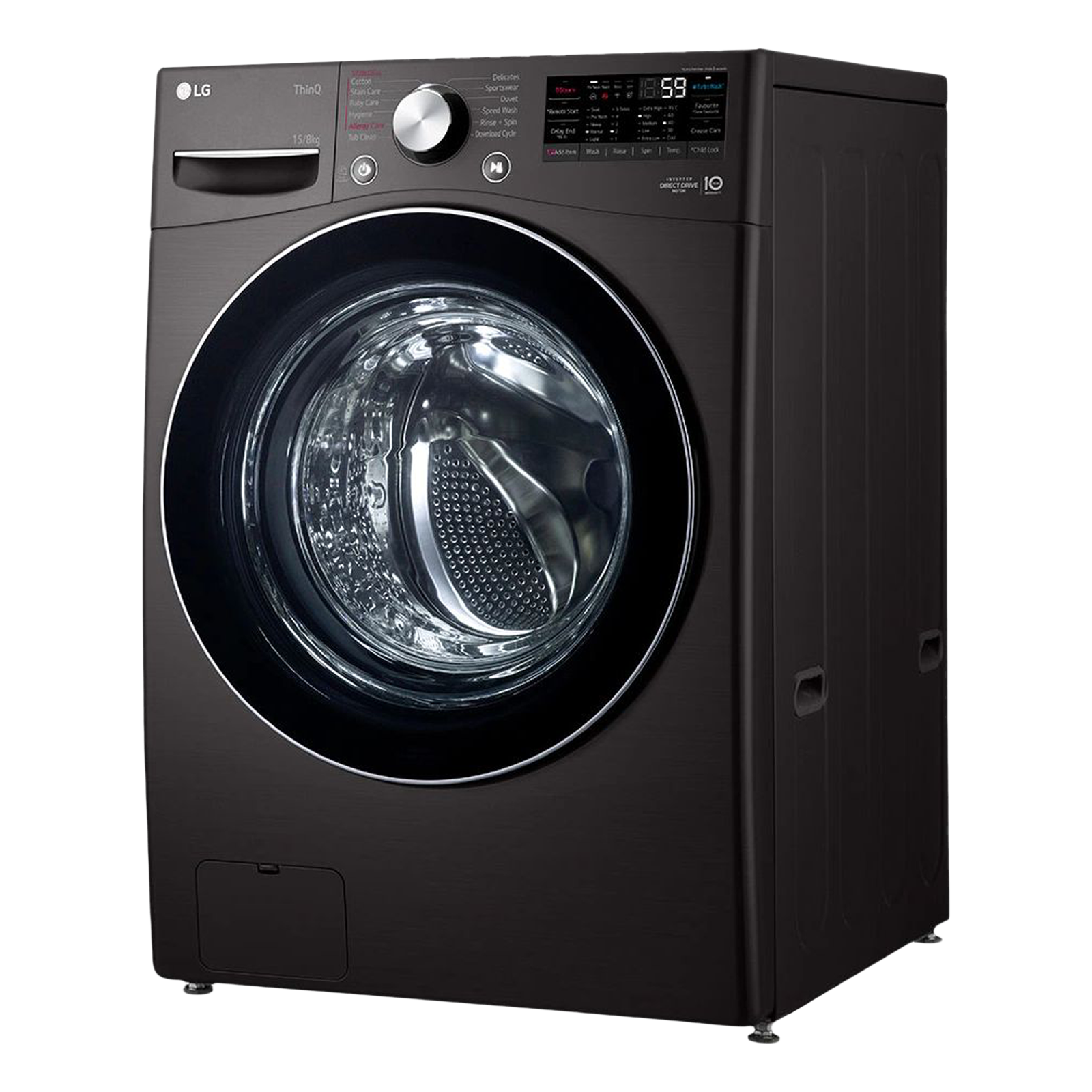 Lg washing machine 15kg front outlet loader